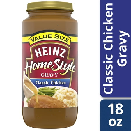 (2 Pack) Heinz Home-Style Classic Chicken Gravy, 18 oz (Best Chicken Gravy Recipe Ever)