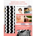 thumbnail image 5 of Black Ripple Yoga Towel for Hot Yoga Non Slip, Simple Black White Waves Aesthetics Yoga Mat Towel Absorbent Yoga Sweat Towels Microfiber Hot Yoga Blanket for Bikram Pilates 26"x70", 5 of 7