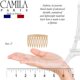 thumbnail image 3 of Camila Paris Cp3109 Peine lateral para el cabello francés, pequeño, curvo, color beige, peines para el cabello con giro francés, pinzas para el cabello decorativas de sujeción fuerte para mujeres, moñ, 3 of 5