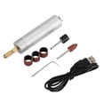 thumbnail image 3 of USB Mini Electric Drill DIY Grinding Polishing Engraving Machine Tools Set Silver, 3 of 5