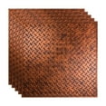 thumbnail image 1 of FASÄDE Diamond Plate Decorative Vinyl 2ft x 2ft Lay in Ceiling Panel in Moonstone Copper (5 Pack), 1 of 5