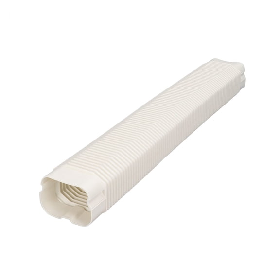 YAHHU PVC Universal AC Line Cover Hose – 1‑5 HP, 20.08" Length, 3.15" Diameter, White – Conceals Outdoor Cooling Pipes