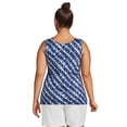 thumbnail image 2 of Lands' End Women's Plus Size Cotton Tank Top, 2 of 3