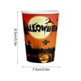 thumbnail image 3 of Deeceymbur Halloween Party Decoration Paper Cup Tray Ghost Pumpkin Castle Tableware for Themed Party C, 3 of 7