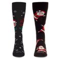 thumbnail image 3 of MeMoi 2 Pair Men's Rayon Blend "Holiday Cheer" Christmas Novelty Crew Socks - Mens - Male, 10-13, Black-Black, 3 of 6
