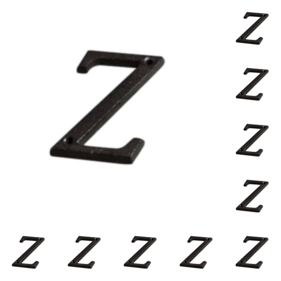 Placa de número de casa Toystoory metal duradera inoxidable decoración de puerta negro B17--Z 10Conjunto