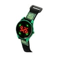 thumbnail image 4 of Wonder Nation Boys Round LED Dial Dino Print Velcro Kids Digital Watch, Green, 4 of 5