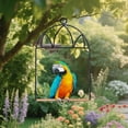 thumbnail image 4 of Pet Supplies Portable Bird Swing for Hummingbirds Stylish Outdoor Accessory Easy to Hang Metal Frame Design, 4 of 5