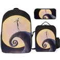thumbnail image 1 of The Nightmare Before Christmas Backpack Kit School Essentials Bookbag Lunch Box and Pen Case for Children Adults, 1 of 5