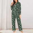 thumbnail image 2 of Fotbe Colorful Mallard Duck Conjunto de Pijama de Manga Larga para Mujer con Estampado, Ropa de Dormir de 2 Piezas, Conjunto de Casa Suave y Cómodo con Bolsillos-Medium, 2 of 7