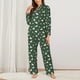 thumbnail image 2 of Balery Colorful Mallard Duck Conjunto de Pijama con Estampado para Mujer, Conjunto de Dos Piezas con Manga Larga, Ropa de Dormir Suave con Bolsillos, Pijamas Cómodos-Large, 2 of 7