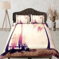thumbnail image 1 of Sunset In Seaside Coastal Grandma Funda Nórdica Juego de Cama Náutico Full Queen, 1 of 4