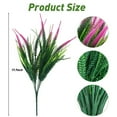 thumbnail image 4 of 4 Bundles Artificial Flowers Outdoor Plants Faux UV Resistant Lavender Plastic Shrubs Indoor Outside Greenery Bushes Flower (Red Setaria), 4 of 7