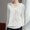 c01White, variant on Women's Ice Silk Long Sleeve Knitted Sweater Solid Color Lightweight Breathable Comfy Pullover Casual Hooded Tops White XL
