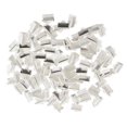 thumbnail image 1 of 3x100 Piezas Cierres Abrazaderas Sujetadores Extremo para Fabricación 10mm Plata Brillante, 1 of 10
