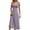 Light Purple, variant on Women's Summer Midi Dress, Sleeveless V-Neck Twist Front Ruched Waist Flowy Casual Dress for Vacation & Daily Use, 1PC, S-XXL