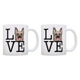 thumbnail image 1 of ThisWear Dog Lovers Gifts Love German Shepherd Cup Set K9 Gifts 11 ounce 2 Pack Coffee Mugs, 1 of 4