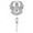 pink, variant on 50% Off Clearance! Cool Rotating Wind Chimes, Crystal Stainless Steel Rotating Wind Chimes