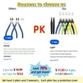 thumbnail image 4 of 7pcs 5 Inch Micro Wire Cutters Flush Cutter Pliers Small Diagonal Clippers Precision Wire Nippers Zip Tie Cutters for Jewellery Making Model Snips Hobby Snips Metal, 4 of 10