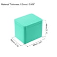 thumbnail image 2 of Caja de Metal Estaño Unique Bargains 3uds 3.9' x 3.15' x 3.31' Rectangular Hojalata Almacenamiento con Tapas Verde, 2 of 5