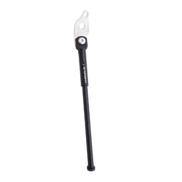 Pata de cabra antiplegado para bicicleta, compatible con pata de cabra Birdy, plegable de una sola pata. Negro 18in
