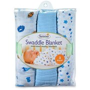 Muslin SwaddleSquare 3-Pack for Boys, Go Team