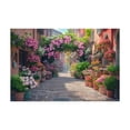 thumbnail image 5 of Mudket Framed Canvas Wall Art Ready to Hang, Pink Hydrangea Print, Farmhouse street Botanical Landscape Wall Decor Canvas Artwork for Living Room Kitchen Bedroom - 12"L x 8"W, 5 of 10