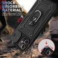 thumbnail image 6 of JTCASES for iPhone 11 Case, Sliding Camera Cover+ Rotating Ring Kickstand + Magnetic Car Mount + Inside Card Holder, Bracket Shockproof Frame Anti-drop PC TPU Heavy Duty Protection, Black, 6 of 11