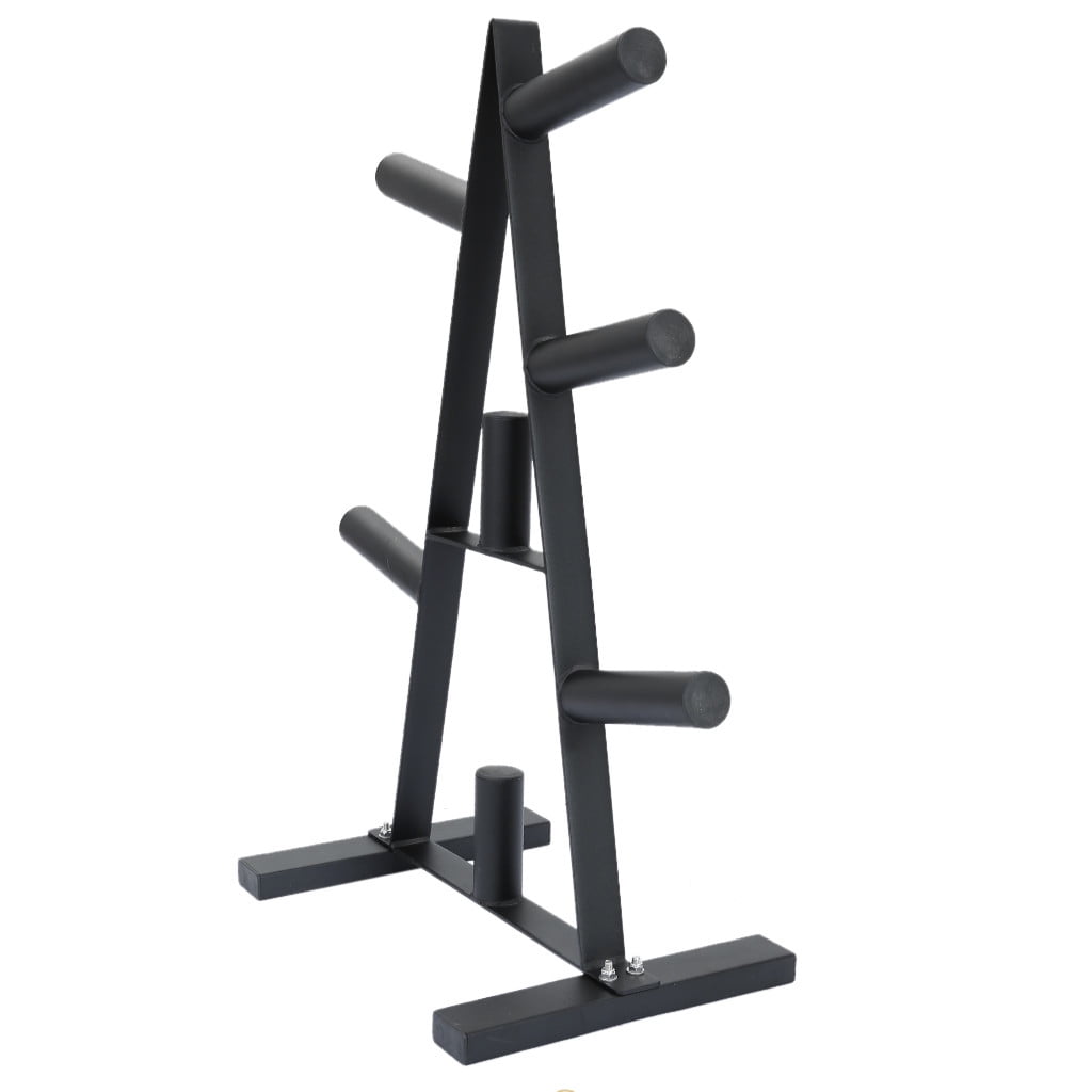 8 Post Side Weight Plate Rack Weight Plate Tree 2 inch Olympic Weight Plate Rack for Bumper Plates Free Weight Stand Metal Steel Home Workout Dumbbell Rack Storage Stand 400 pounds
