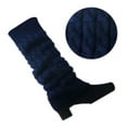 thumbnail image 1 of AWZXDE Women's Winter Solid Color Knit Leg Warming Socks Warm Cozy Short Long Socks For Women, 1 of 2