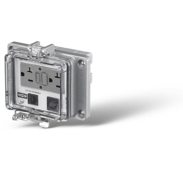 Hubbell Wiring Device-Kellems Access Port,Power And Data,NEMA 12/4 PR205EB