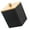 Black, variant on Minimalists Sturdy Wood Lid Qtip Storage Jar Portable for Bathroom Accessories