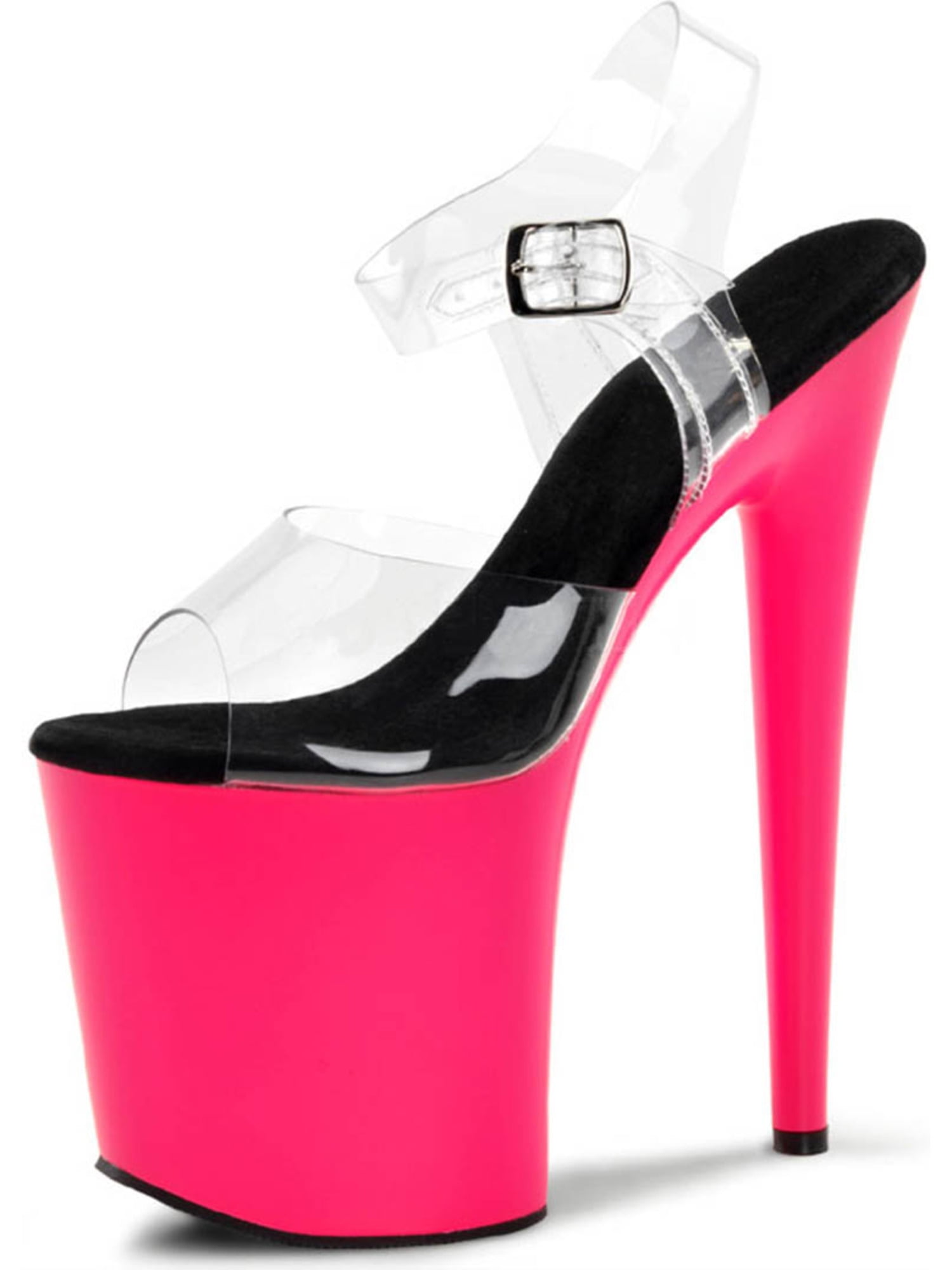 neon pink stilettos