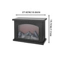thumbnail image 5 of Fireplace Lanterns Decorative,Small Fire Place,Flame Effect LED Fire Lamp,Battery Operated USB Charge Portable Fireplace,Indoor Outdoor Christmas Decoration (No Heater Function Black),D, 5 of 7