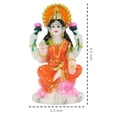 thumbnail image 3 of IBA Indianbeautifulart Indian Goddess Lakshmi Resin Idol Auspicious Hindu Goddess Figurine For Living Room Home Décor-GB, 3 of 7