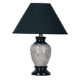 thumbnail image 4 of Navy Blue Marbled Ceramic Table Lamp, 4 of 4