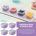 thumbnail image 4 of KAKOWELY 4pcs Fresh Keeping Box Food Storage Containers For Vegetables And Condiments Cold Hot Resistant Easy To Clean, 4 of 8