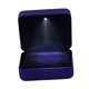 thumbnail image 3 of Caja de regalo de joyería cuadrada de lujo kusrkot para propuesta compromiso boda Azul, 3 of 8