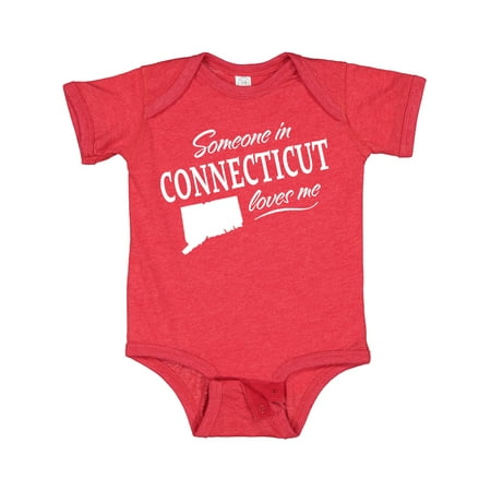 

Inktastic Someone in Connecticut Loves Me Gift Baby Boy or Baby Girl Bodysuit