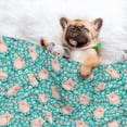 thumbnail image 3 of Yiaed Pig And Flower Print Dog Blankets-Cat Blanket Washable for Couch Protection,Puppy Blanket, Soft Plush Reversible Throw Furniture Protector-Large, 3 of 8