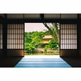 thumbnail image 3 of IDEA4WALL 6pcs Japanese Style Grid Door View Peel and Stick Wallpaper Removable Wall Murals Large Wall Stickers for Home Decoration, 100"x24", 3 of 4