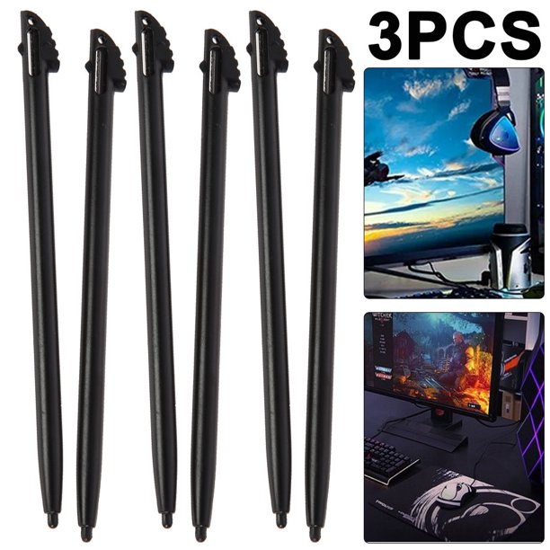 Pen Pantalla Táctil Plástico 6pcs para 3DS N3DS XL LL New Black