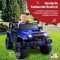 thumbnail image 2 of Kids House Carrito Montable Eléctrico para Niños TURBO, con Doble Puerta, Función de Balanceo, Control Remoto Bluetooth, USB MP3, Música y Luces LED, Motor Dual 12V, Inicio con Botón y Diseño Seguro, 2 of 8