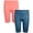 Coral/Space Dye, variant on Girls Biker Shorts Breathable Stretch Athletic Yoga Running Dance Shorts for Girls 2 Pack