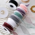 thumbnail image 4 of Travelwant 5 Yard Sheer Chiffon Ribbon Organza Satin Ribbon Chiffon Packing Ribbon for Wedding Gift Bouquets Wrapping Party Wreath Decorations, 4 of 7