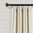 thumbnail image 2 of Happyyeah Farmhouse Stripe Yarn Dyed Eco-Friendly Recycled Cotton Window Curtain Panel Pair, 42" W x 95" L, Neutral - Classic Modern Rustic Charm - Eco Friendly Cotton Fabric, 2 of 9