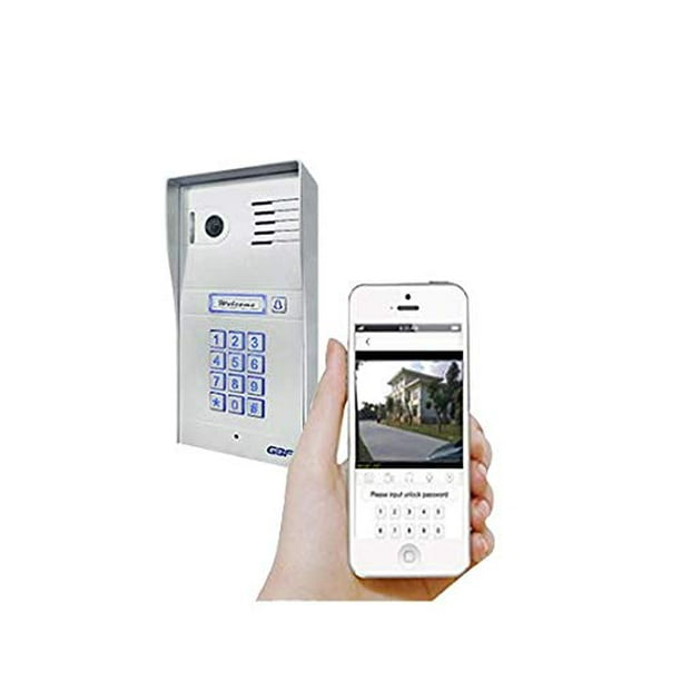 Sistema de intercomunicación con timbre y videoportero inteligente GBF (PL963PM-POE), 1080P HD, teclado inteligente, funciona con ONVIF, POE integrado, control de dos cerraduras de forma remota, funci