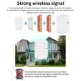 thumbnail image 7 of Radirus Wireless Doorbell Without Battery, Self Powered and Waterproof, 150M Remote Distance, 2 Doorbell+1 Receiver, 7 of 7