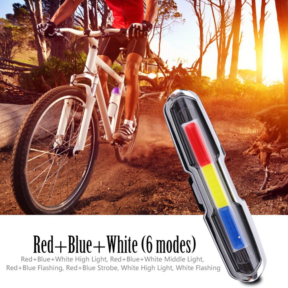 blue red flashing bike lights