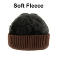 thumbnail image 3 of TOPTIE Winter Fleece Lined Beanie Color Block Knit Hat Skull Cap for Men & Women-NavyBlue, 3 of 8